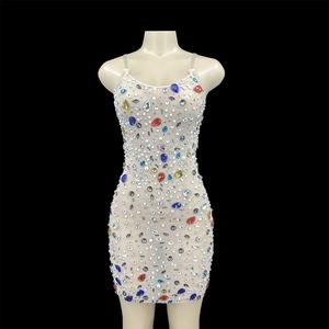 Crystal Embellished Slip Dress